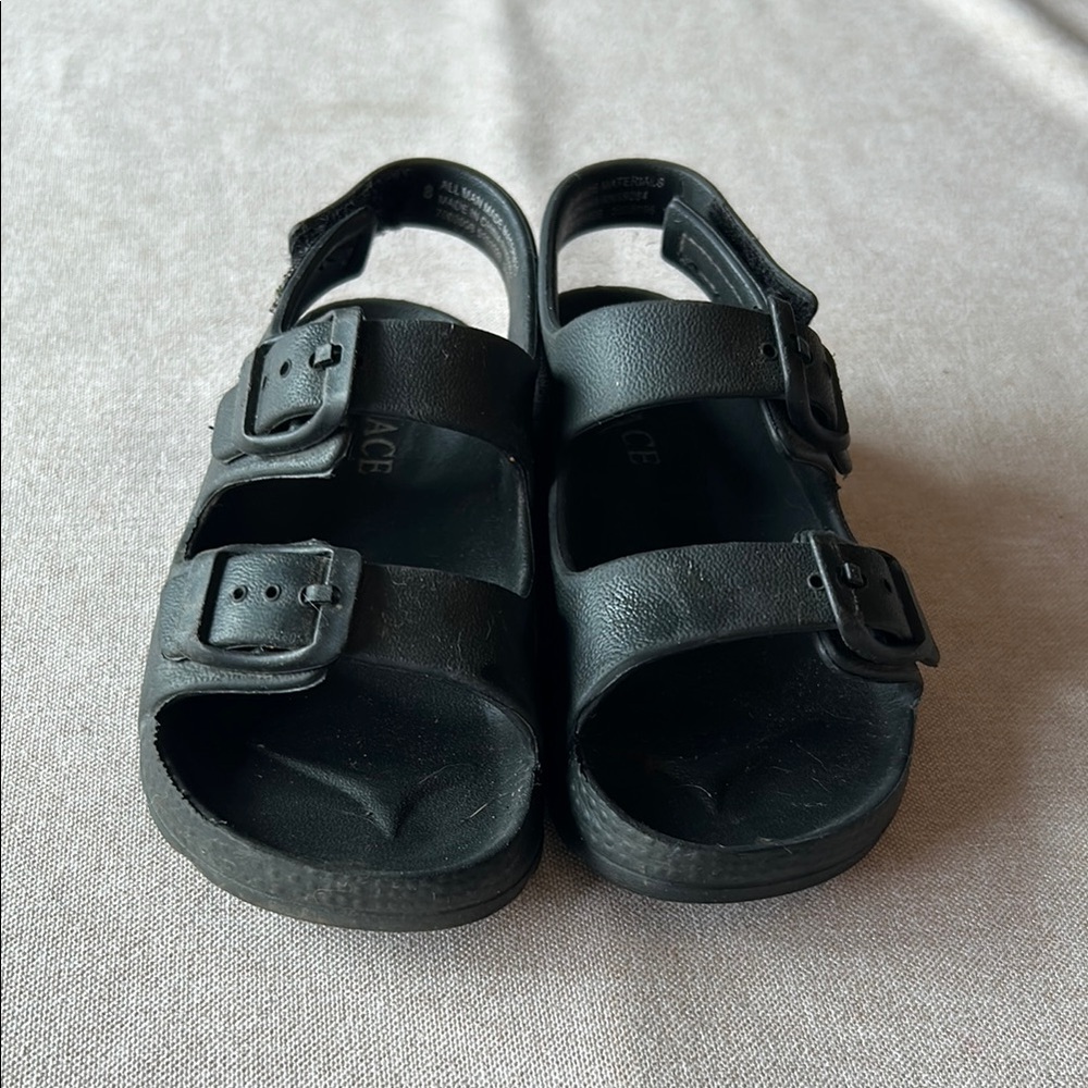 The Children's Place Black Double-Buckle Sandals
